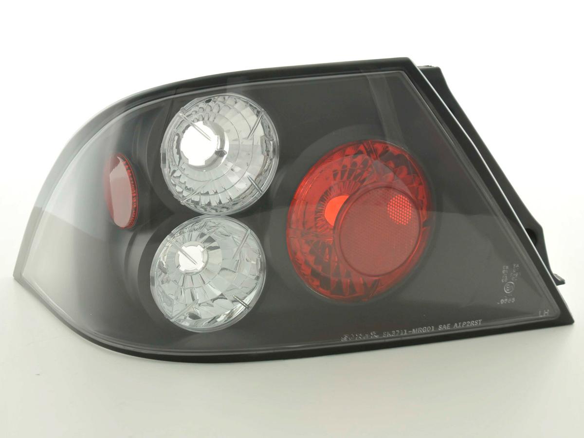 Rückleuchten Set Mitsubishi Mirage Lancer 01-06 schwarz Rückleuchten Set Mitsubishi Mirage Lancer 01-06 schwarz
